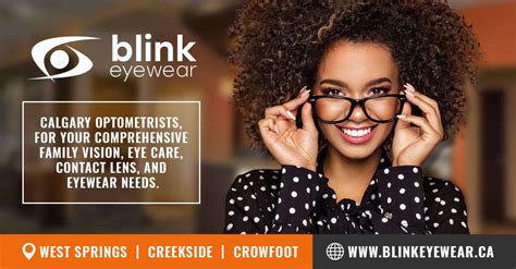 blink eyewear optometry calgary